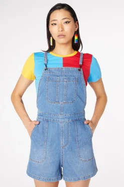 Aggro Bib Denim Playsuit