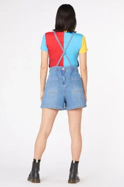 Aggro Bib Denim Playsuit