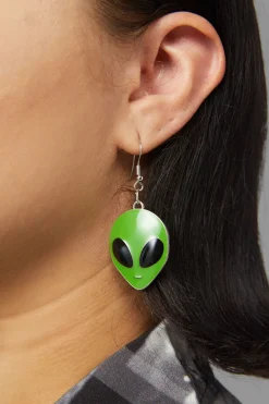 Alien Head Earrings