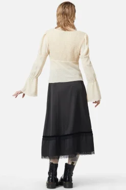 All Of White Sheer Blouse