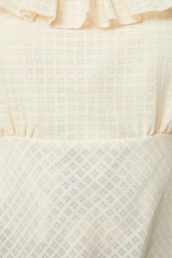 All Of White Sheer Blouse