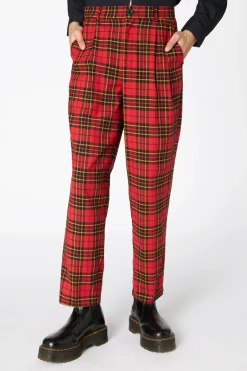 Arcana Tartan Pleat Pant