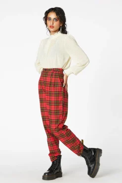 Arcana Tartan Pleated Pant