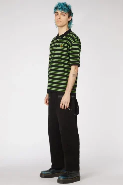 Avocado Stripe Polo Top