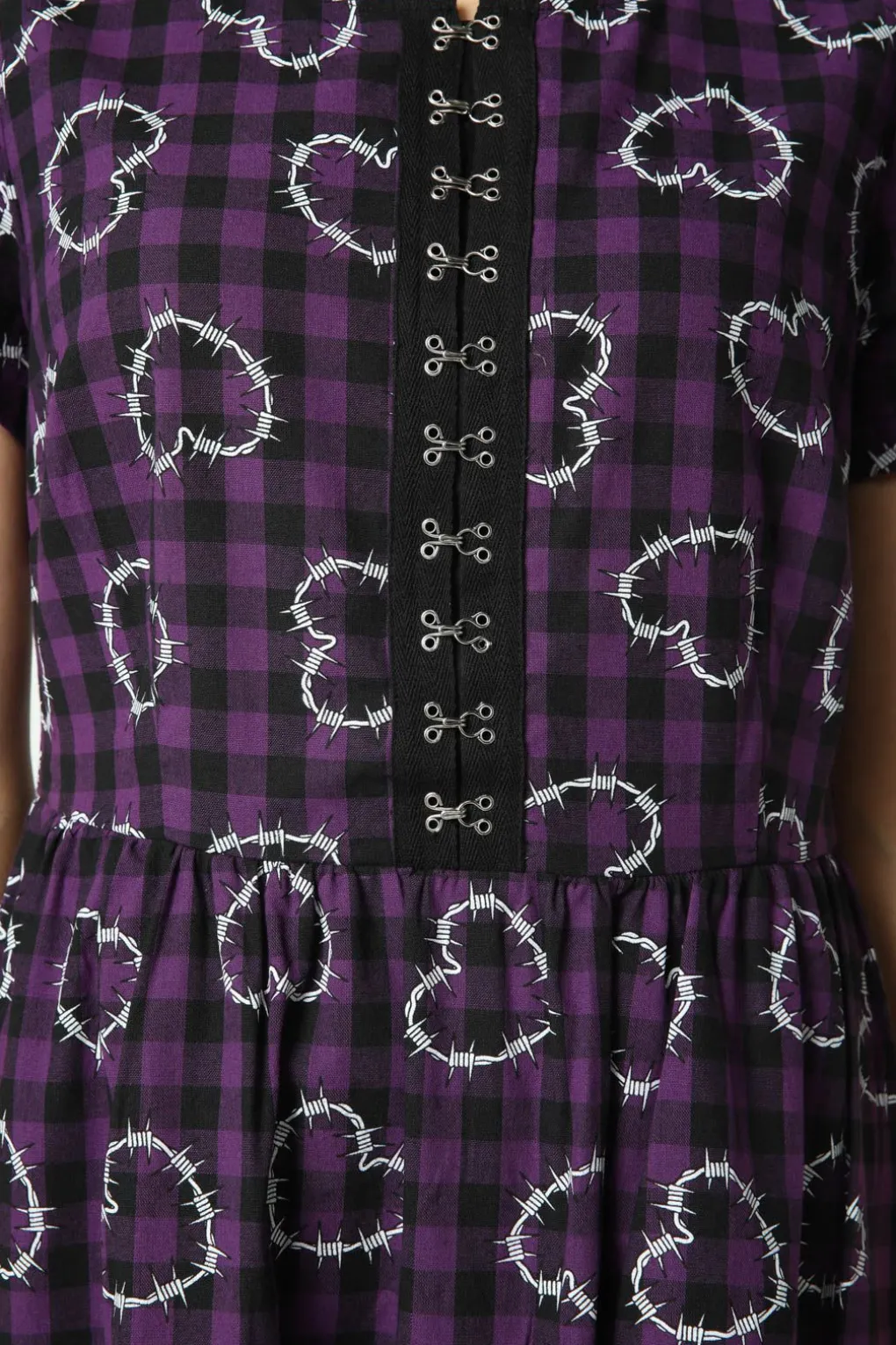 Barbed Heart Check Dress