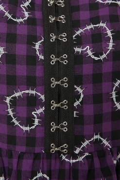 Barbed Heart Check Dress
