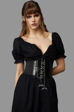 Bat Charm Corset Belt