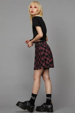 Batty Goth Tartan Skirt