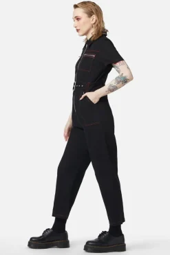 Bitter Recluse Contrast Stitch Jumpsuit