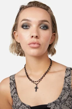 Black Cross Necklace