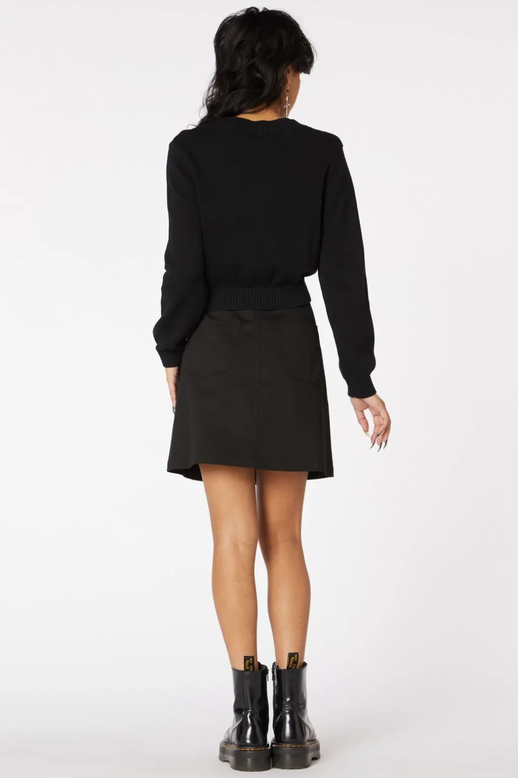 Bleeding Heart Crop Knit