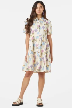 Blue Bee Shirt Dress