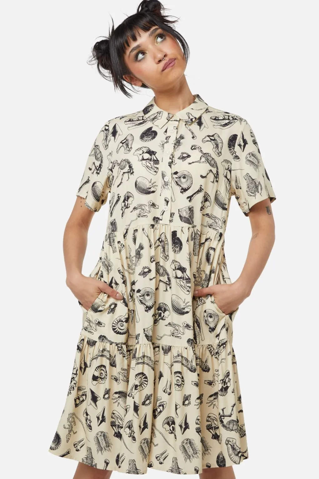Body Fossils Printed Dress