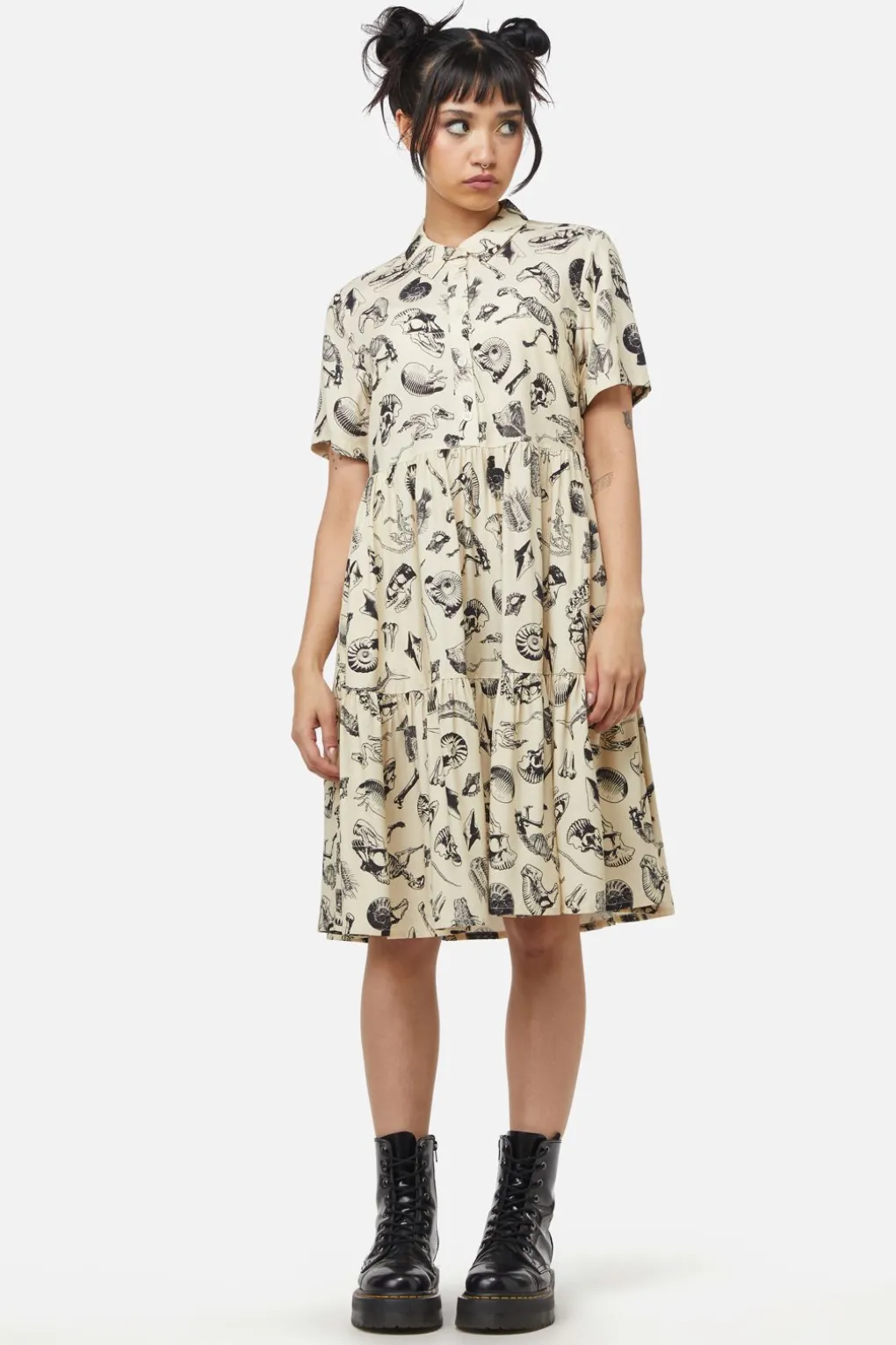 Body Fossils Printed Dress