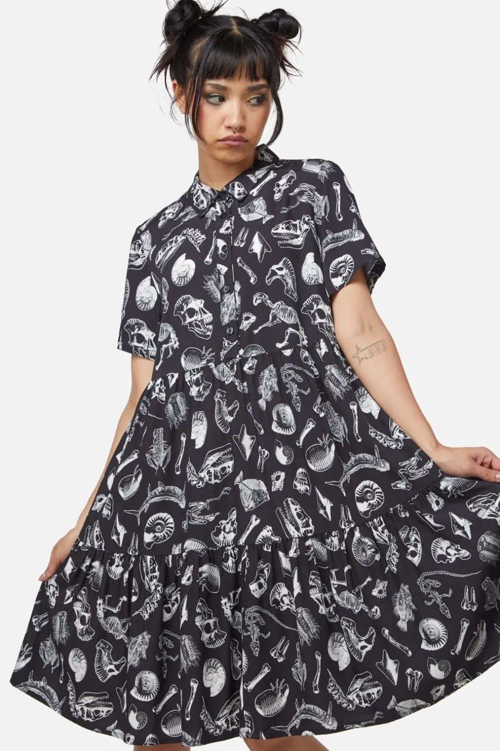 Body Fossils Printed Dress