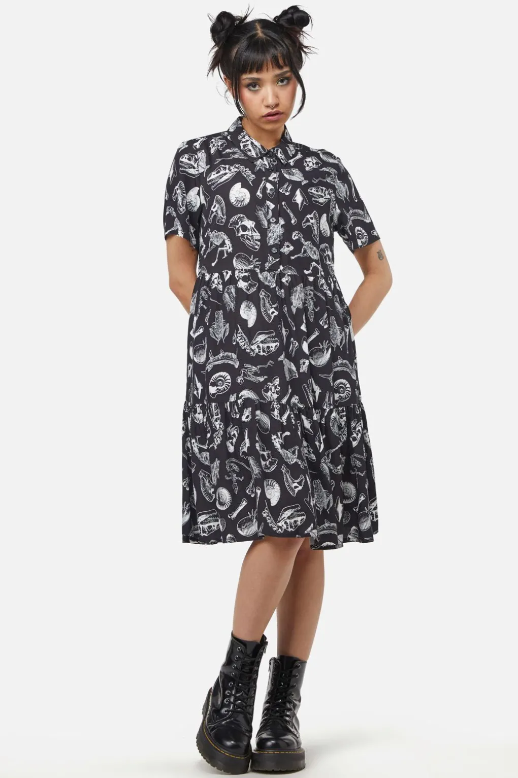 Body Fossils Printed Dress