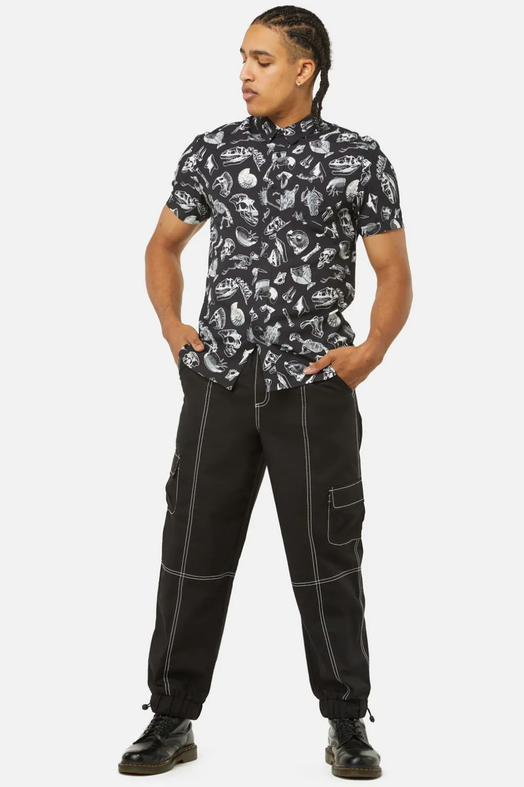 Body Fossils Printed Short Sleeve Shirt