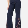 Boho Paisley Emb Jean
