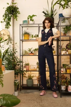 Boho Paisley Emb Jean