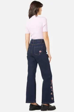 Boho Paisley Emb Jean