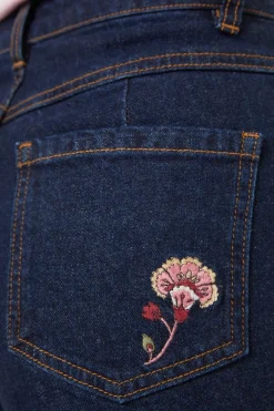 Boho Paisley Emb Jean