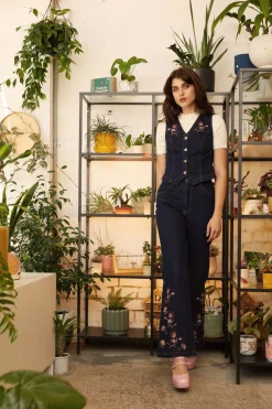 Boho Paisley Emb Vest