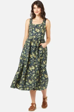 Boho Paisley Midi Dress