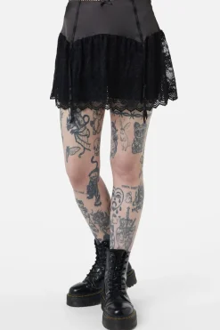 Boudoir Satin Lace Skort