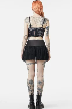 Boudoir Satin Lace Skort
