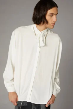 Bow Front Ls Shirt