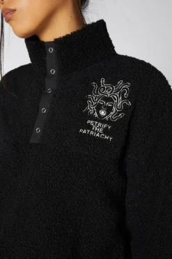 Boxy Fleece Medusa Sweater