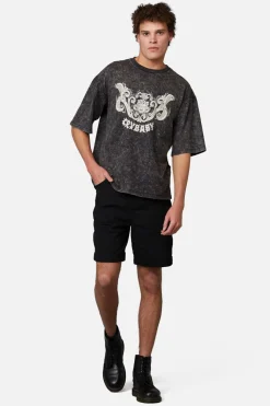 Break Their Hearts Acid Wash Tee