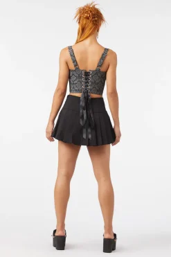 Brocade Dita Lace Up Corset
