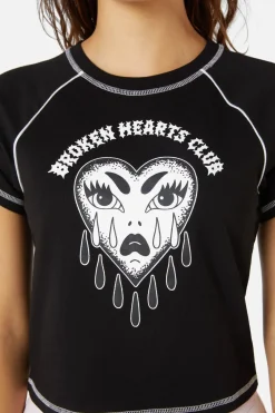 Broken Hearts Crop Raglan