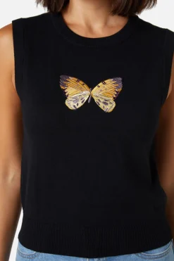 Butterfly Emb Vest