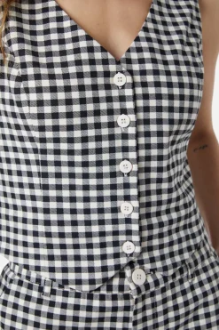 Callie Check Vest