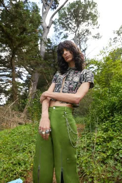 Cargo Drill Zipper Pants