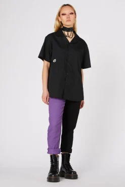 Cat Embroidery Ss Shirt