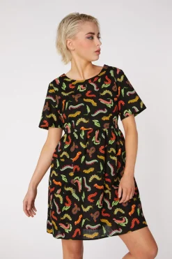Caterpillar Smock Dress
