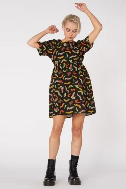 Caterpillar Smock Dress