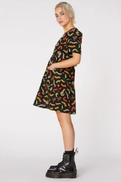 Caterpillar Smock Dress