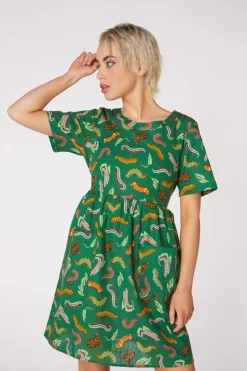 Caterpillar Smock Dress