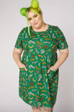 Caterpillar Smock Dress