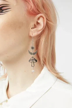 Celestial Mushroom Earrings