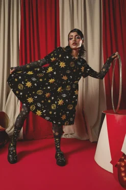 Celestial Print Dress