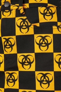 Check Biohazard Mini Skirt