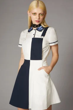 Checkerboard Detail Pinafore