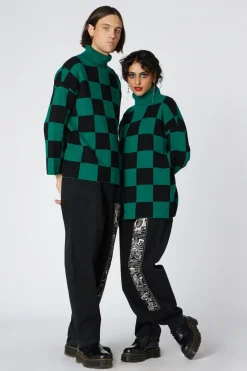 Checkerboard Oversize Knit