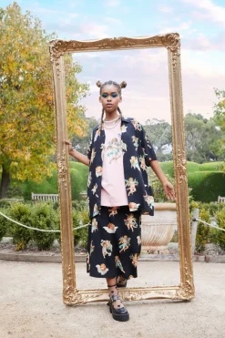 Cherub Viscose Midi Skirt