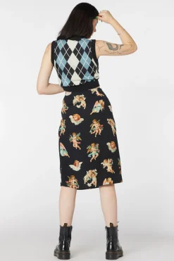 Cherub Viscose Midi Skirt